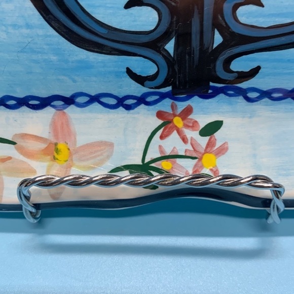 HandPainted CCBC Craft Council of Brit Columbia BIRDHOUSE FLOWERS 9" Plate - Picture 4 of 12